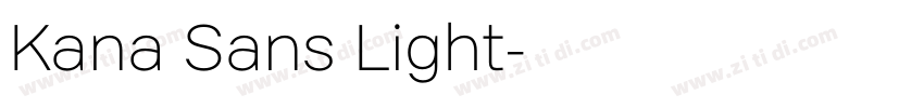 Kana Sans Light字体转换